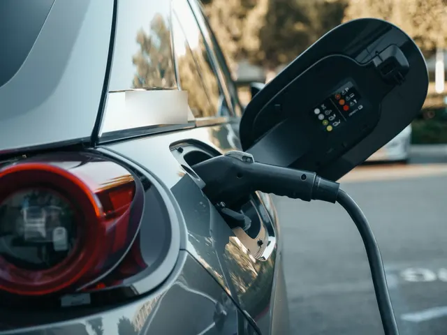 Elektrikli araç şarj kablosu takılı